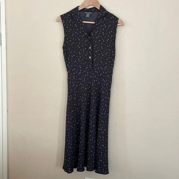 Banana Republic | Dresses | Banana Republic Black Floral Dress | Poshmark